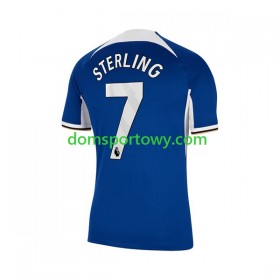 Koszulka Chelsea Raheem Sterling 7 Domowe Koszulki Piłkarskie 2023-2024 Krótki Rękaw